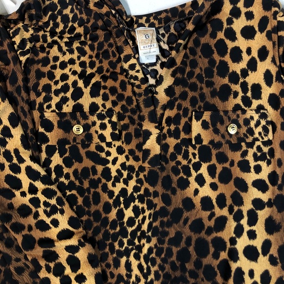 ❗️SOLD Leopard print long sleeve dress size XL - Picture 4 of 8
